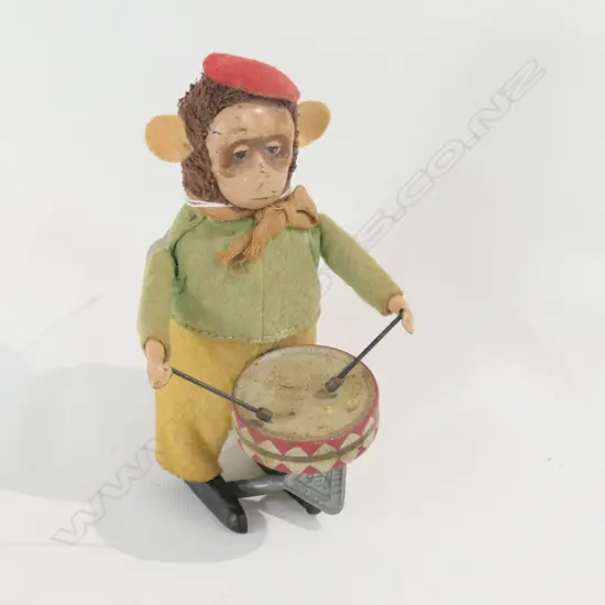TRIANG MONKEY W/DRUM H. 110MM