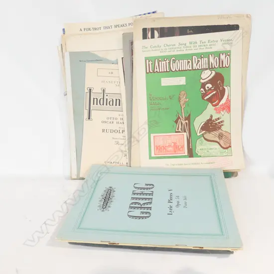 LOT ASST VINTAGE SHEET MUSIC