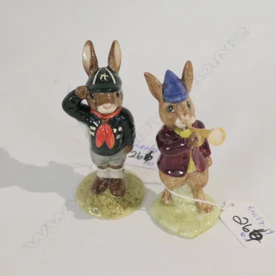 ROYAL DOULTON BUNNYKINS RISE & SHINE AND BE PREPARED