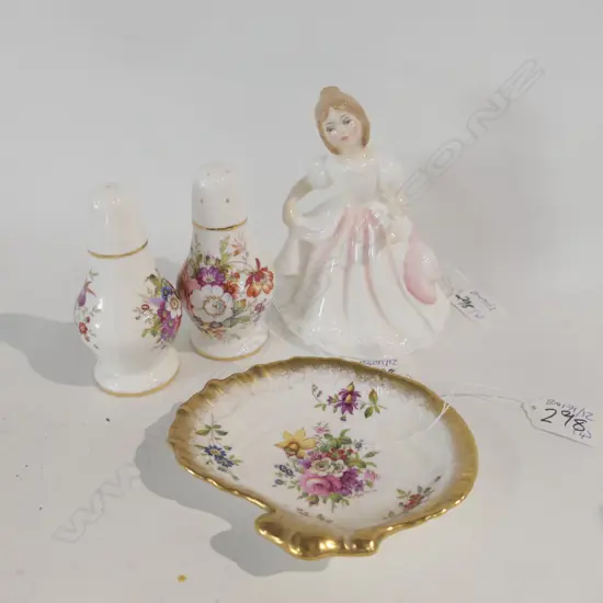 R/DOULTON FIGURE AMANDA / HAMMERSLEY DISH + CONDIMENTS