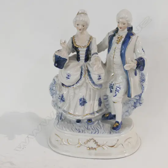 GERMAN FIGURINE DANCING COUPLE 280MM H