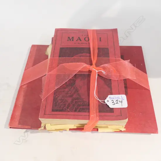 THREE VINTAGE BOOKS BY ELSDON BEST; 'TUHOE' THE CHILDREN OF THE MIST VOL. 2 C. 1925 AND VOL. 1, 2 'THE MAORI' C. 1941