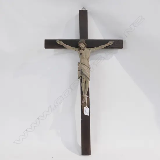 METAL AND WOODEN CRUCIFIX H600 MM