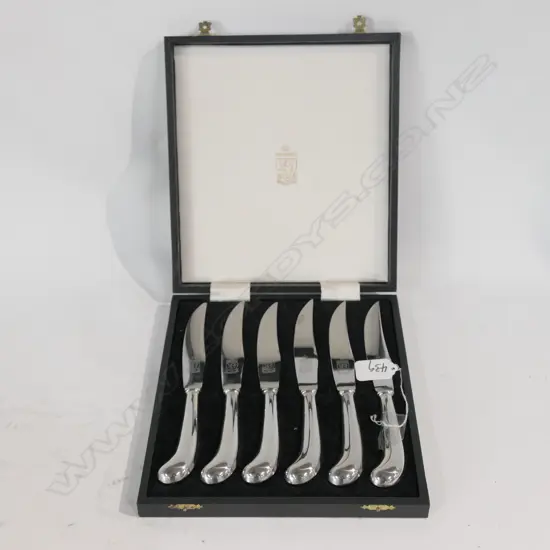 BOXED KIRK AND MATZ PISTOL GRIP STEAK KNIVES