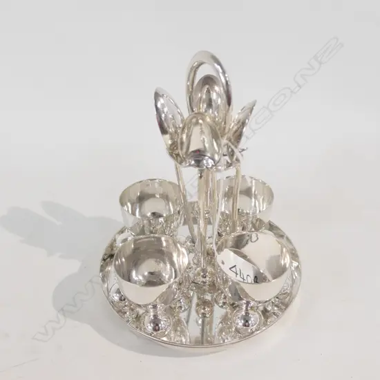 SILVER PLATE BOILED EGG TRAY
