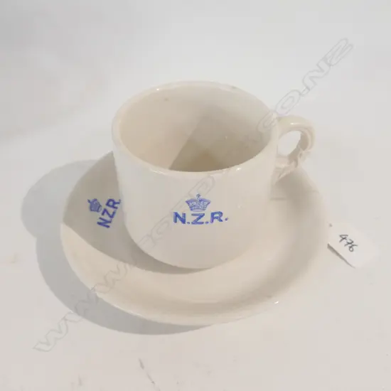 NZR CUP AND SAUCER