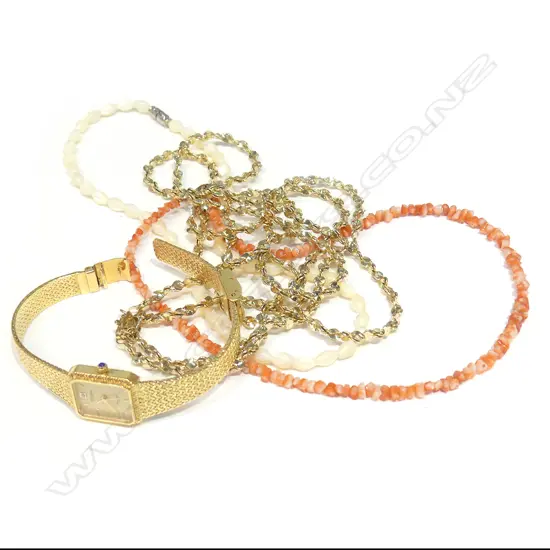 LDS WATCH; NECKLACES & GP CHAIN