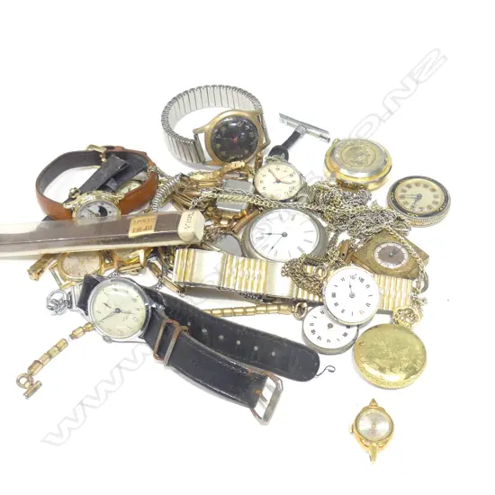 BAG OF LADY'S & GENT'S OLD WATCHES