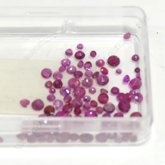 ASST RUBIES UP TO 2 MM