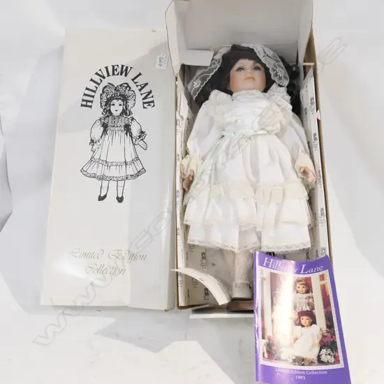LGE BOXED 'HILLVIEW LANE' DOLL LTD ED. W CERT.
