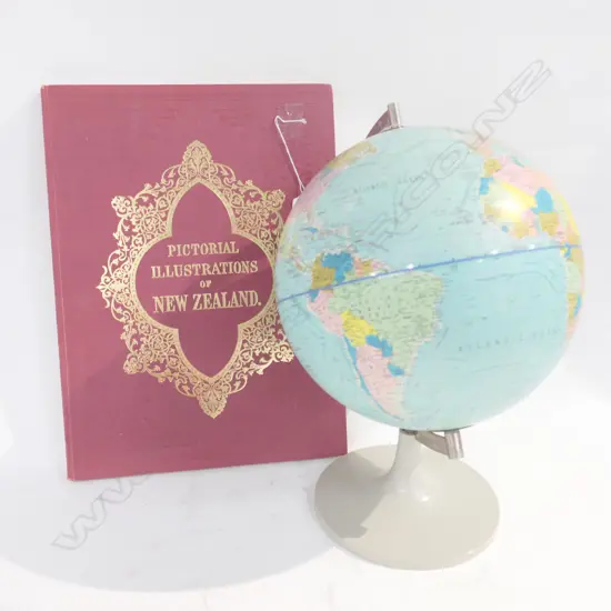 GLOBE H. 370 + PICT ILLUST. NZ BOOK