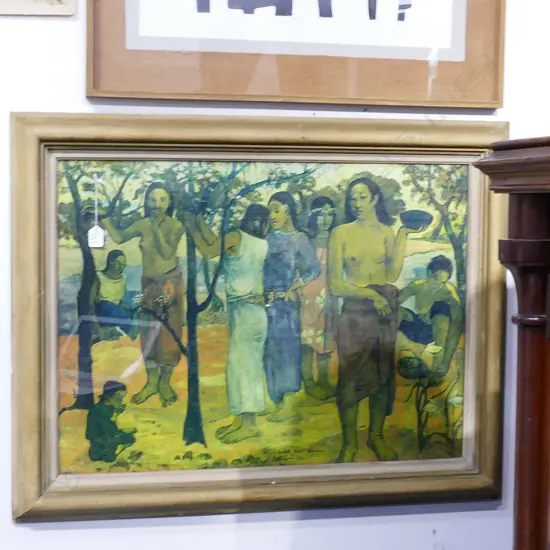 FRAMED GAUGIN PRINT 750 X 510 MM