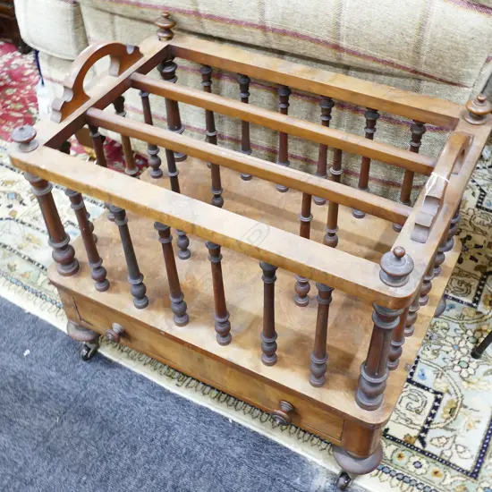 VICTORIAN WALNUT MUSIC CANTERBURY