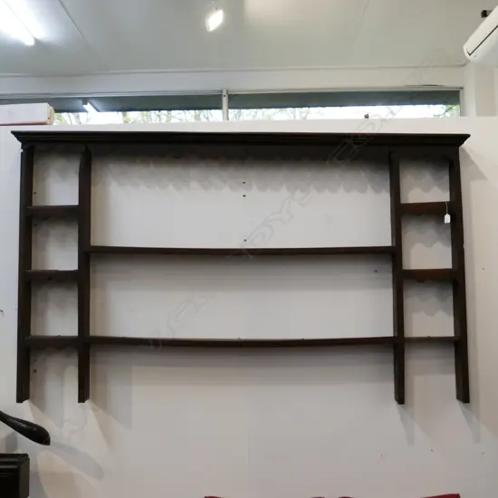 GEORGIAN OAK DRESSER BACK  (HAS BORER)