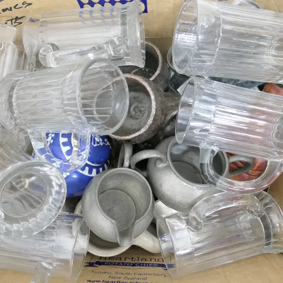 LOT SPICE SET /TANKARDS/PEWTER ETC