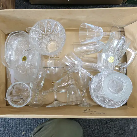 BOX LOT ASST. CRYSTAL