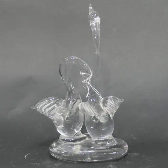 MURANO GLASS SWANS H. 250MM