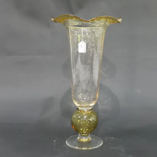 ART GLASS VASE 400MM H