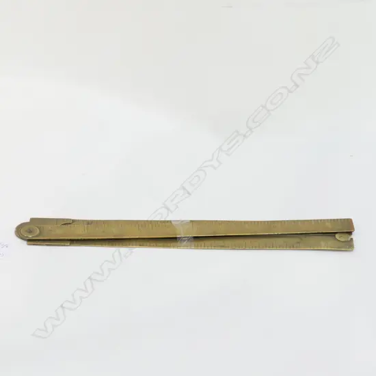 2 VINTAGE 24 INCH RABONE + SONS BRASS RULES NO 1498 1243