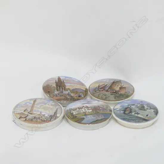 5 ASST VICT POT LIDS