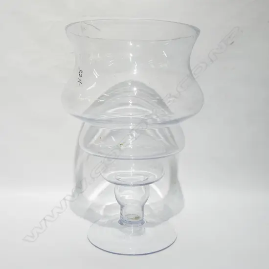 LARGE FLORISTS DISPLAY GLASS VASE