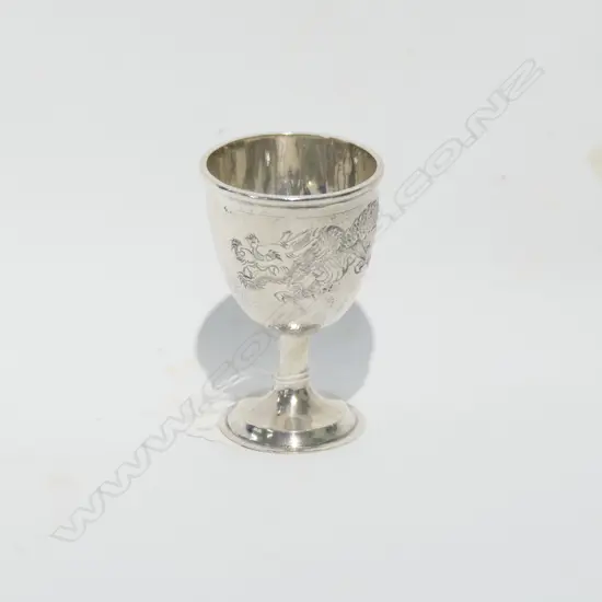 Vintage Chinese sterling silver egg cup