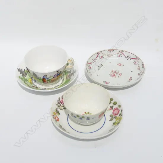 ASST 18+19THC TEA BOWLS SAUCERS + CUP ETC