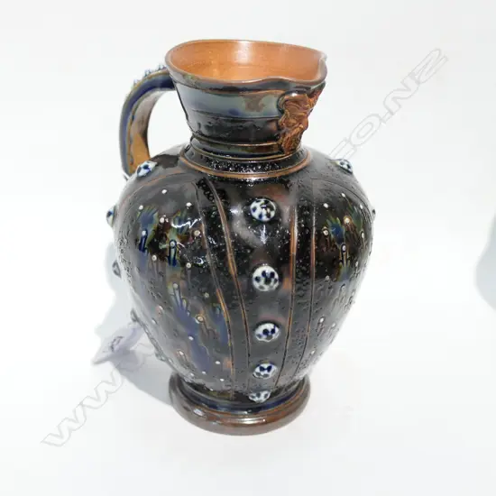 DOULTON LAMBETHSALT GLAZED JUG H 140 MM