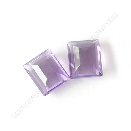 2 AMETHYST 5.63 CT EACH STONE