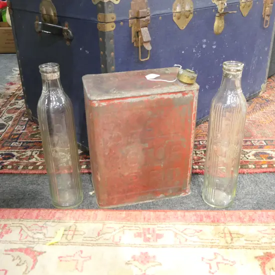 CALTEX TIN 300MM H AND 2 BOTTLES