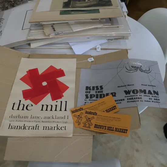 BROWNS MILL ADVERTISING POSTER + TICKETS + MERCURY THEATRE POSTER