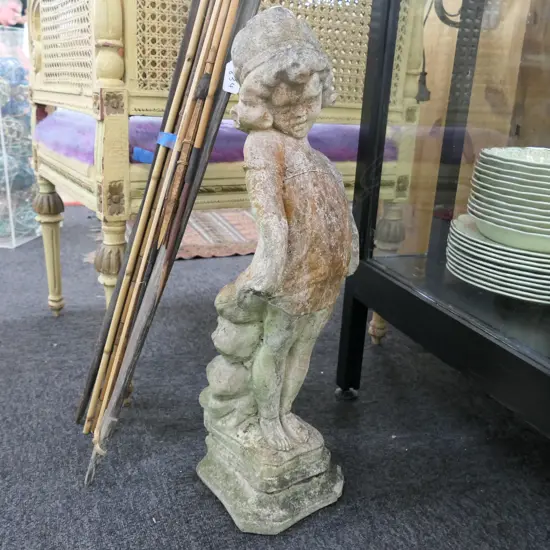 GARDEN ORNAMENT OF A YOUNG GIRL