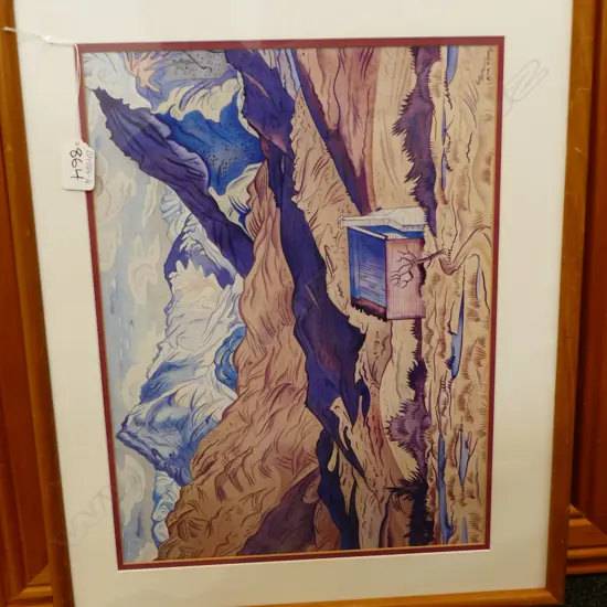 RITA ANGUS PRINT MT. COOK 300 X 400