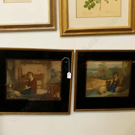 2 COLOUR LITHOS BY R.M MEADOWS 240 X 310 MM