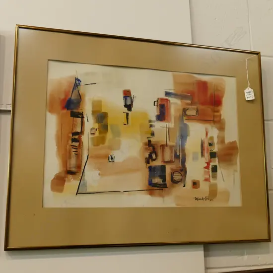 Dirk Adriaan MEERKOTTER (STH AFRICA 1922-2017) WATERCOLOUR SIGNED & DATED '61.