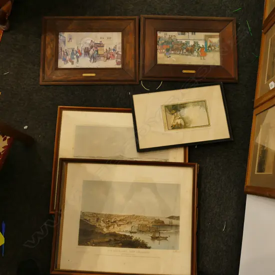 FIVE PRINTS LARGEST 470MM X 600MM