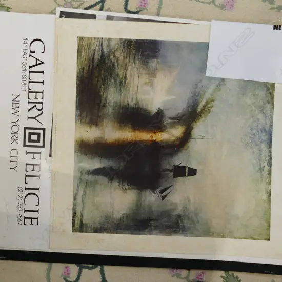 VARIOUS POSTERS - AMERICAS CUP / DAVID BARKER SIGNED EXHIBITION POSTER / GREENPEACE ETC