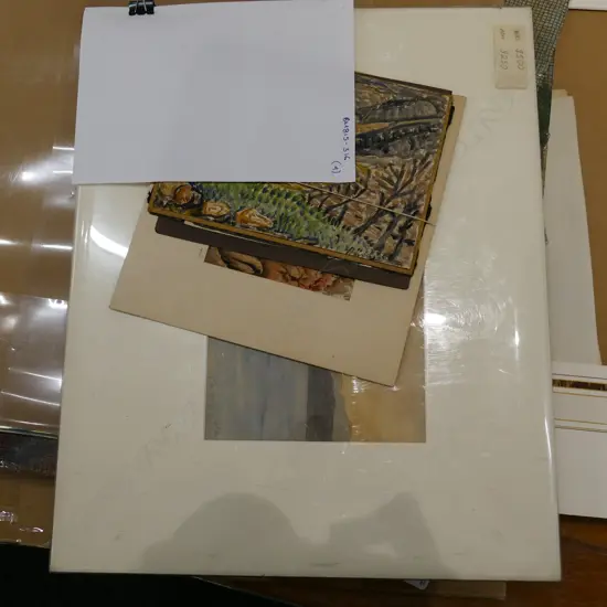 4 ASST WORKS INCL. A. C. HIPWELL ABSTRACT W/C 1960 ETC. LARGEST 150 X 240