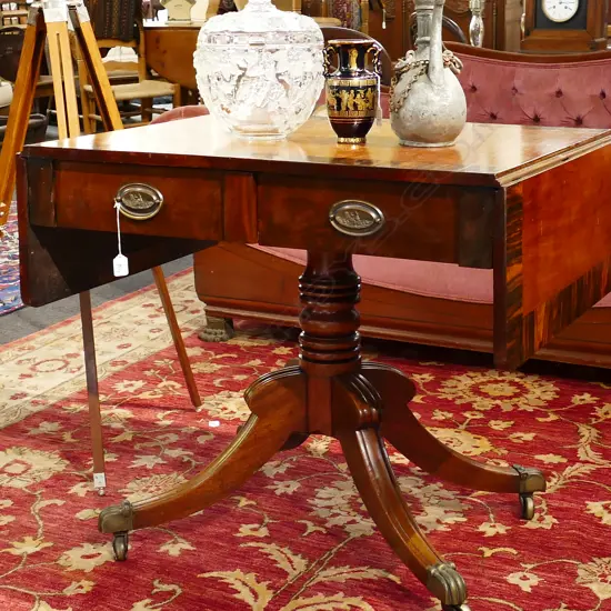 REGENCY SOFA TABLE ON CASTORS EXTENDED WIDTH 1430