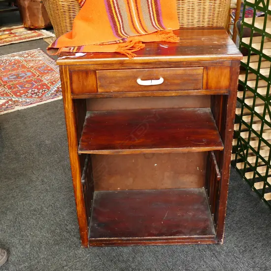 ARTS AND CRAFTS STYLE BOOKCASE WITH DRAWER