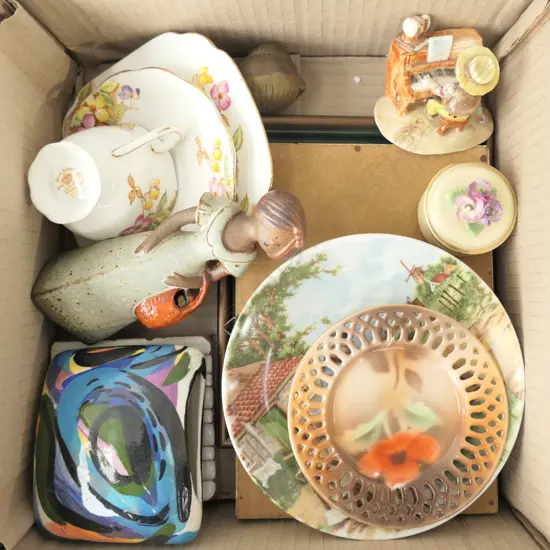 BOX LOT ASST. CHINA / POTTERY