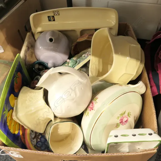 BOX LOT ASST. CHINA INCL. JUGS, ETC