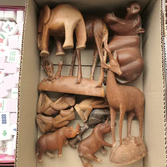 ASST. WOODEN AFRICAN ANIMALS