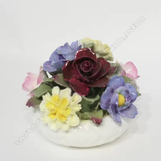 AYNSLEY FLORAL ARRANGEMENT 100MM H