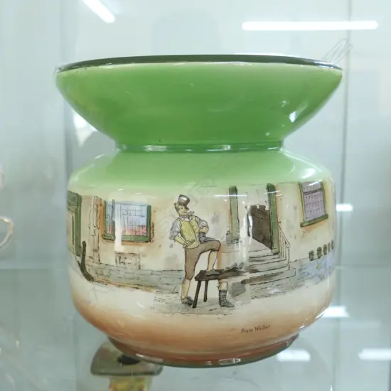 ROYAL DOULTON DICKENS WARE SPITTOON BOWL D. 190MM. 