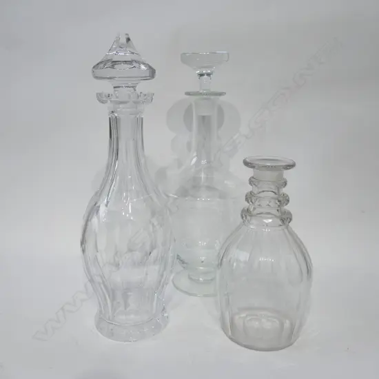 3 DECANTERS: INCLUDES 1 WATERFORD ETC