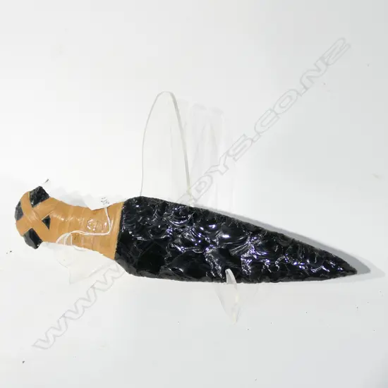 American native Indian large obsidian knife/dagger