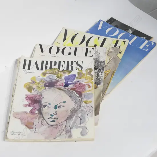 5 1940S VOGUE / HARPERS MAGAZINES ETC 