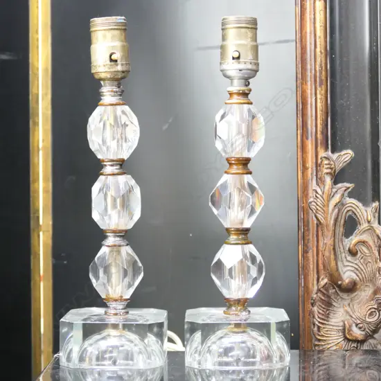 PR AUTHENTIC HOLLYWOOD REGENCY TABLE LAMP BASES 