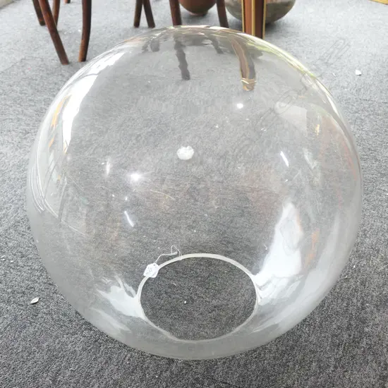 LARGE GLASS SPHERICAL PLANTER D 410 MM